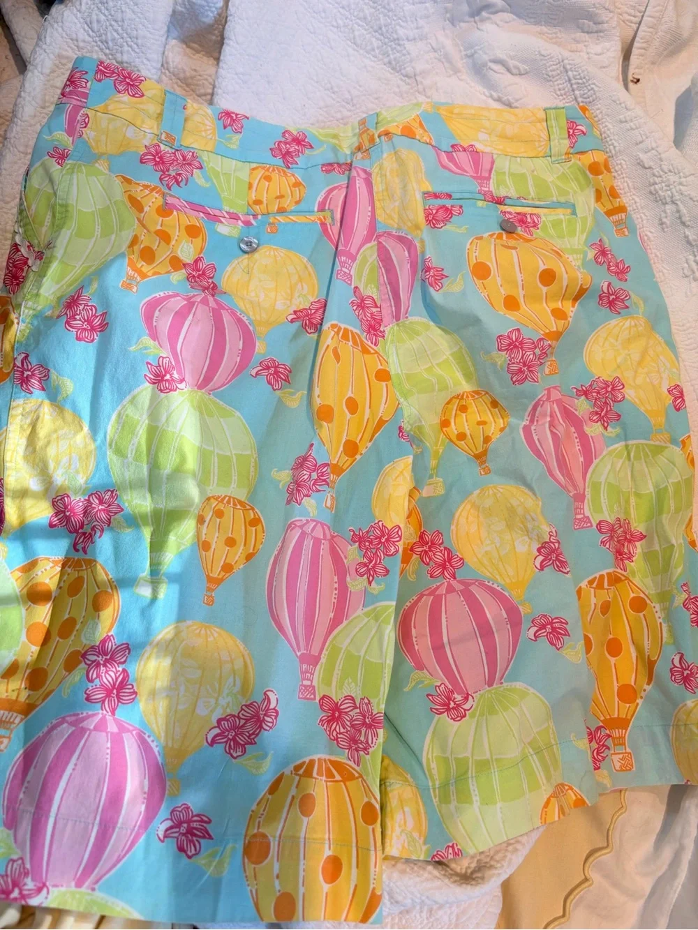 LILLY PULITZER BERMUDA SHORTS 🎈BALLOON RACE SIZE 14